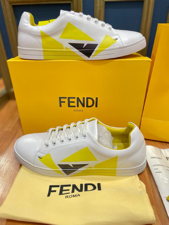 Tenis fendi blancos sale