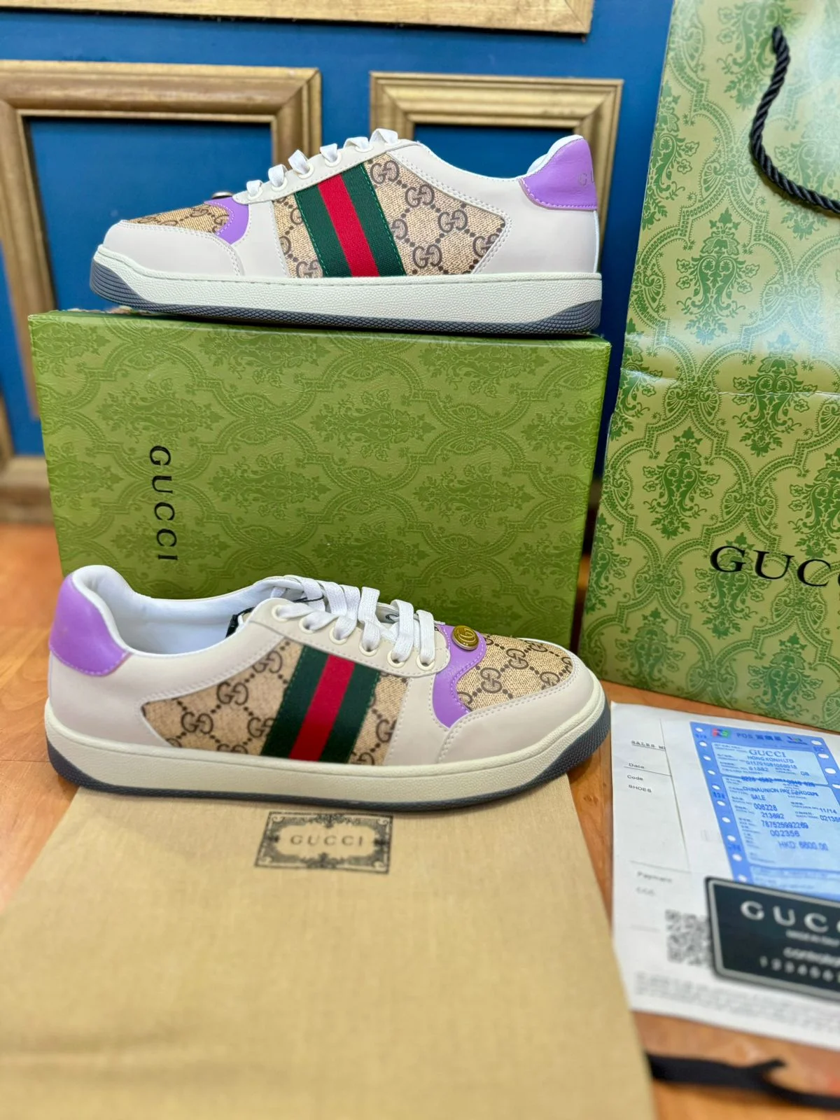 Tenis gucci fashion letras de colores