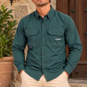 Camisa Maja Jeep Manga Larga Color Verde
