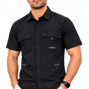 CAMISA MAJA MANGA CORTA COLOR NEGRO